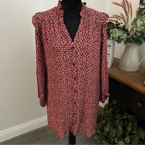 Zara Boho Style Floral Pink Women's Dress size small